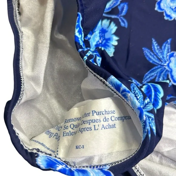 MAXINE OF HOLLYWOOD modest tummy control full neck maillot one piece swimsuit - Picture 6 of 8